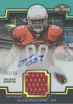 2011 Topps Triple Threads - Autographed Unity Relics Emerald #TTUAR-5 Ryan Williams Front