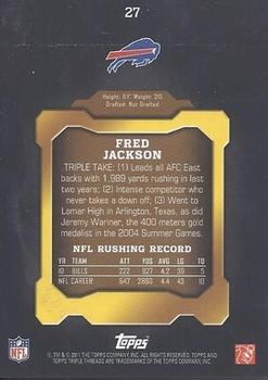 2011 Topps Triple Threads - Sepia #27 Fred Jackson Back
