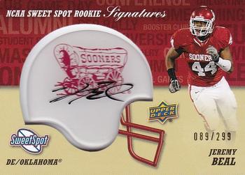 2011 Upper Deck Sweet Spot - Rookie Signatures Variations #RS-JB Jeremy Beal Front