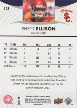 2012 Upper Deck #128 Rhett Ellison Back