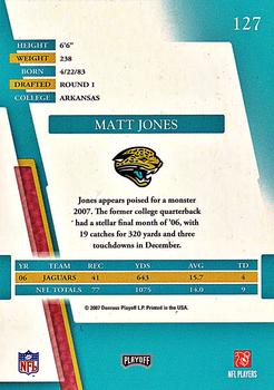 2007 Playoff Absolute Memorabilia #127 Matt Jones Back