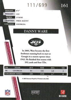 2007 Playoff Absolute Memorabilia #161 Danny Ware Back