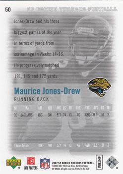 2007 SP Rookie Threads #50 Maurice Jones-Drew Back