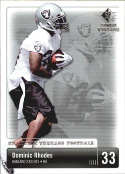 2007 SP Rookie Threads #73 Dominic Rhodes Front