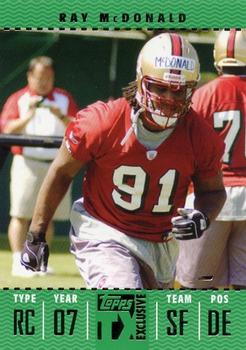 2007 Topps TX Exclusive #121 Ray McDonald Front