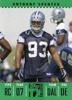 2007 Topps TX Exclusive #134 Anthony Spencer Front