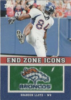 2011 Topps - End Zone Icons Patches #EZI-13 Brandon Lloyd Front