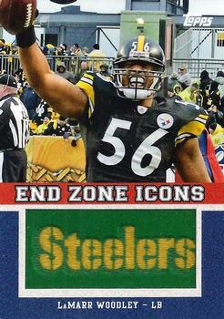 2011 Topps - End Zone Icons Patches #EZI-44 LaMarr Woodley Front