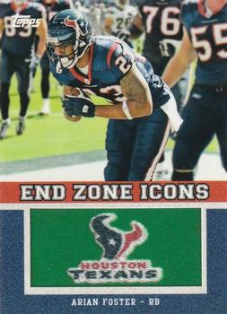 2011 Topps - End Zone Icons Patches #EZI-70 Arian Foster Front