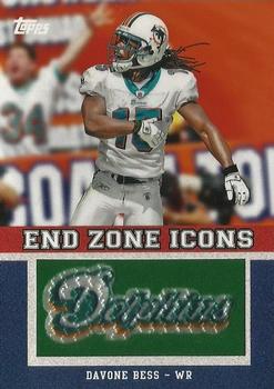 2011 Topps - End Zone Icons Patches #EZI-99 Davone Bess Front