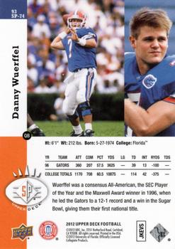 2012 Upper Deck - 1993 SP Inserts #93SP-74 Danny Wuerffel Back