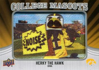 2012 Upper Deck - College Mascots Manufactured Patches #CM-21 Herky Hawk Front