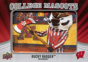 2012 Upper Deck - College Mascots Manufactured Patches #CM-59 Bucky Badger Front
