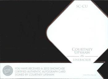 2012 Press Pass Showcase #SC-CU Courtney Upshaw Back
