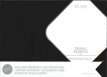 2012 Press Pass Showcase #SC-DM Doug Martin Back