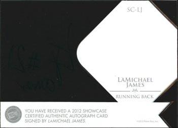 2012 Press Pass Showcase #SC-LJ LaMichael James Back