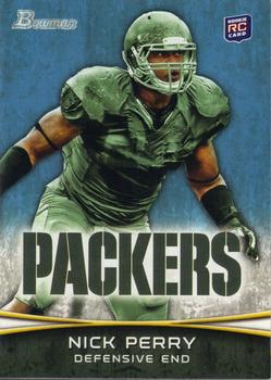2012 Bowman #156 Nick Perry Front