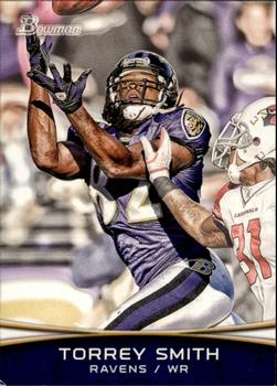 2012 Bowman #62 Torrey Smith Front