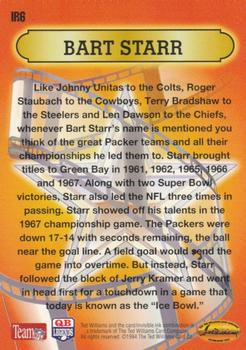 1994 Ted Williams Roger Staubach's NFL - Instant Replays #IR6 Bart Starr Back