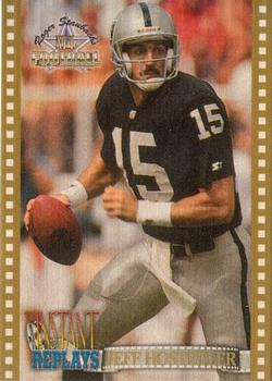 1994 Ted Williams Roger Staubach's NFL - Instant Replays #IR13 Jeff Hostetler Front