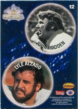 1994 Ted Williams Roger Staubach's NFL - POG Cards #12 John Madden / Lyle Alzado Front