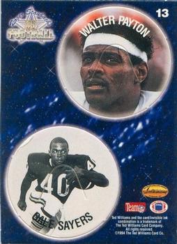 1994 Ted Williams Roger Staubach's NFL - POG Cards #13 Walter Payton / Gale Sayers Front