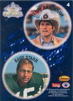 1994 Ted Williams Roger Staubach's NFL - POG Cards #4 Terry Bradshaw / Bart Starr Front