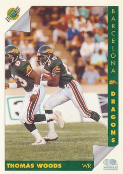 1992 Ultimate WLAF #11 Thomas Woods Front