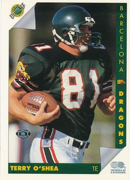 1992 Ultimate WLAF #13 Terry O'Shea Front
