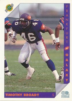 1992 Ultimate WLAF #44 Timothy Broady Front