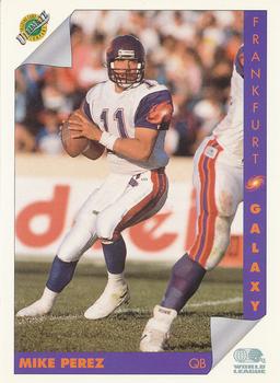 1992 Ultimate WLAF #50 Mike Perez Front