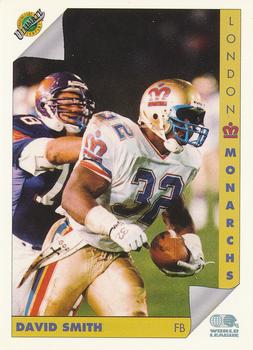 1992 Ultimate WLAF #68 David Smith Front