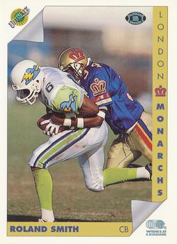 1992 Ultimate WLAF #71 Roland Smith Front