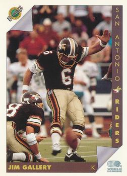 1992 Ultimate WLAF #150 Jim Gallery Front