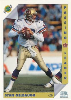1992 Ultimate WLAF #175 Stan Gelbaugh Front