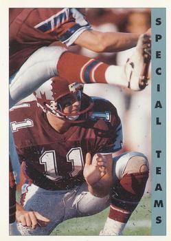 1992 Ultimate WLAF #189 Special Teams Front