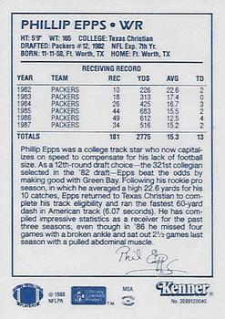 1988 Kenner Starting Lineup Cards #3599120040 Phillip Epps Back