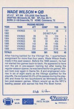 1989 Kenner Starting Lineup Cards #3992993010 Wade Wilson Back
