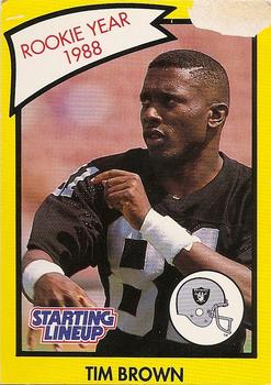 1990 Kenner Starting Lineup Cards #4852109031 Tim Brown Front