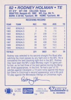 1990 Kenner Starting Lineup Cards #4852006030 Rodney Holman Back
