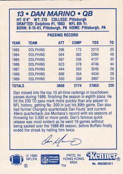 1990 Kenner Starting Lineup Cards #4852001011 Dan Marino Back
