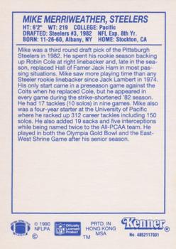 1990 Kenner Starting Lineup Cards #4852117031 Mike Merriweather Back