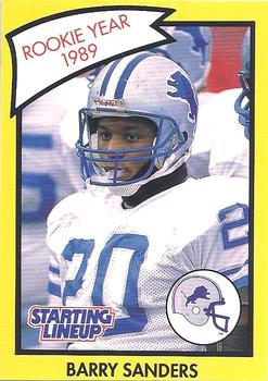 1990 Kenner Starting Lineup Cards #4852118021 Barry Sanders Front