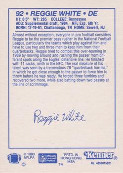 1990 Kenner Starting Lineup Cards #4852015021 Reggie White Back