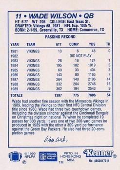 1990 Kenner Starting Lineup Cards #4852017011 Wade Wilson Back