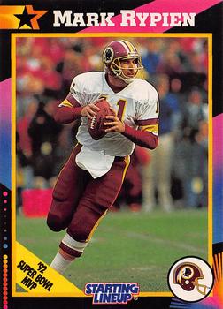 1992 Kenner Starting Lineup Cards #6744120000 Mark Rypien Front