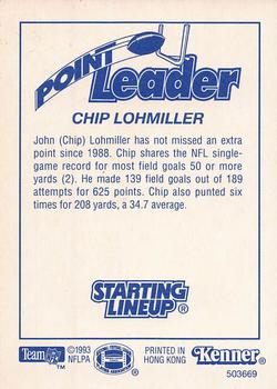 1993 Kenner Starting Lineup Cards #503669 Chip Lohmiller Back