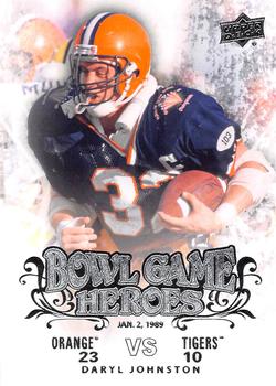 2011 Upper Deck College Football Legends - Bowl Game Heroes #BGH-DJ Daryl Johnston Front