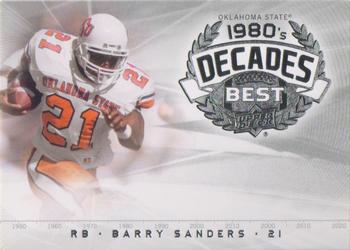 2011 Upper Deck College Football Legends - Decades Best #DB-BS Barry Sanders Front