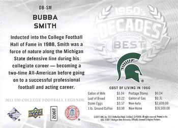 2011 Upper Deck College Football Legends - Decades Best #DB-SM Bubba Smith Back
